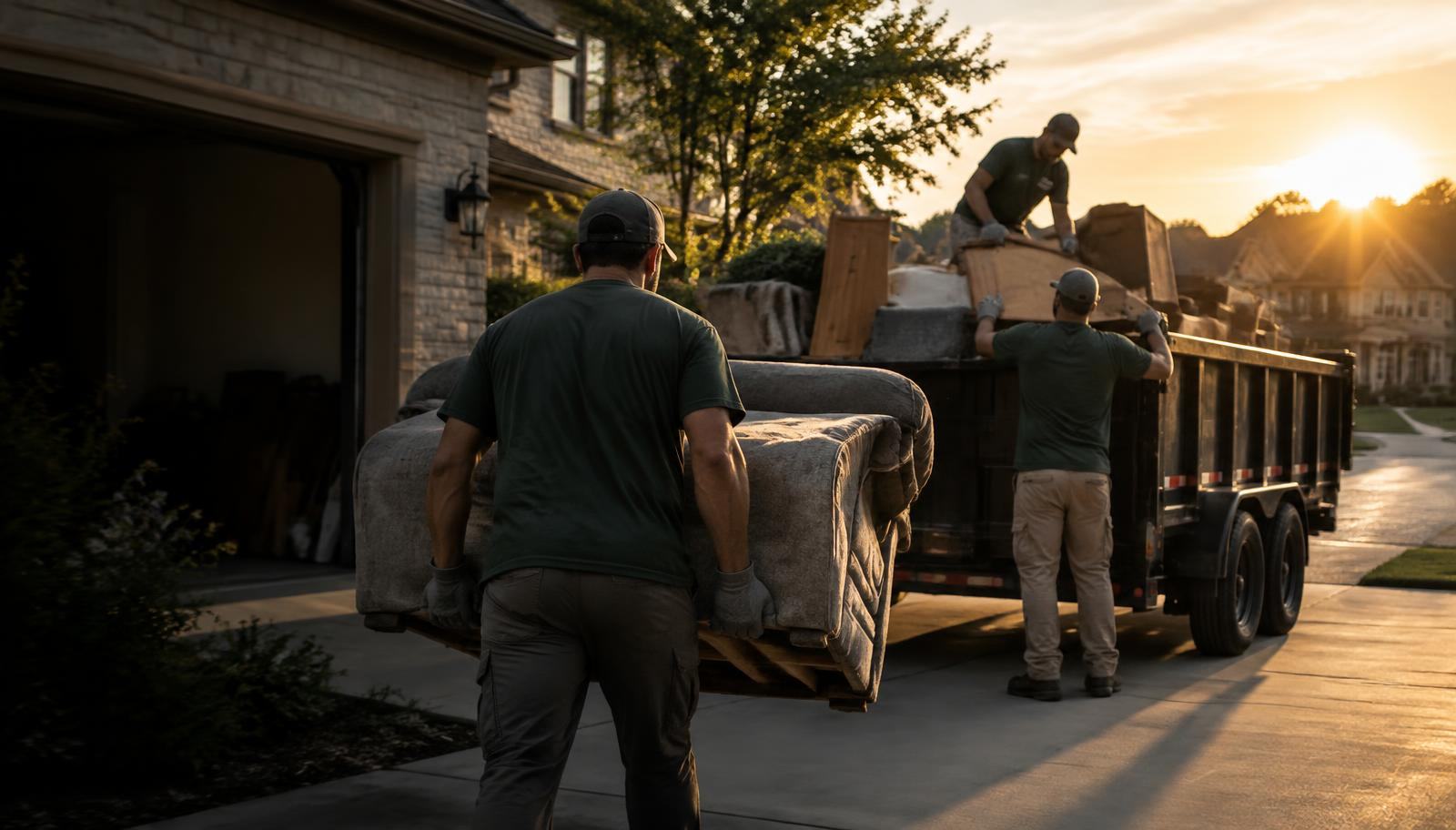 Junk Removal & Hauling work by Allen Hauling & Lawn Service in McKinney, TX